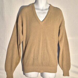 MICHAEL RICHARDS Gold Knit sweater, Large